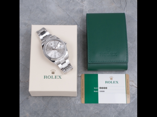 Rolex Datejust II 41 Argento Jubilee Silver Lining Dial Rolex Guarant 126300